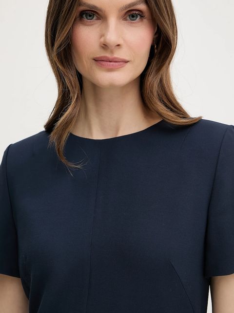 BOSS sukienka kolor granatowy mini prosta 50541993