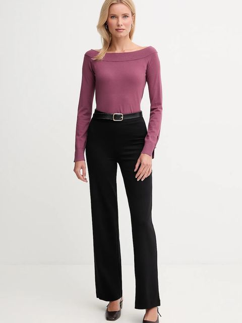 United Colors of Benetton sweter damski kolor fioletowy lekki 1W2AD10E0