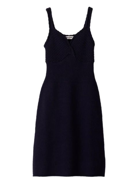 Miu Miu wool knit tank dress - Blue - zdjęcie produktu nr 1