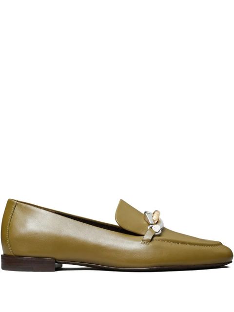 Tory Burch Jessa leather loafers - Green - zdjęcie produktu nr 1