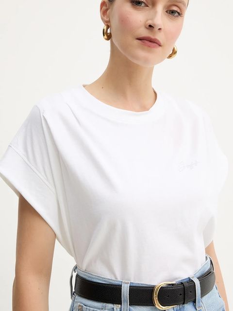 BOSS Orange t-shirt bawełniany damski kolor biały 50547799