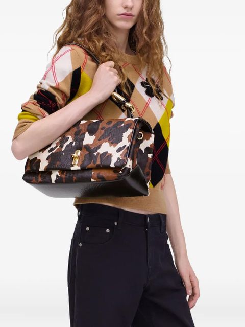 Marc Jacobs large Dual hair-calf shoulder bag - Brown