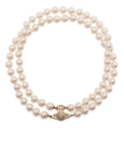 Vivienne Westwood Graziella pearl choker - White
