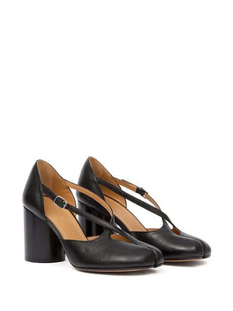 Maison Margiela 80mm Tabi Straps pumps - Black - zdjęcie produktu nr 2