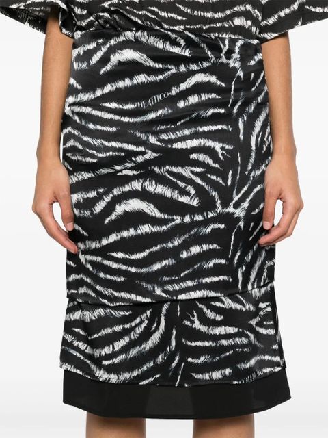 The Attico layered skirt - Black