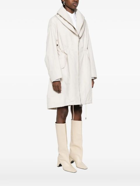 Givenchy hooded zip coat - Neutrals