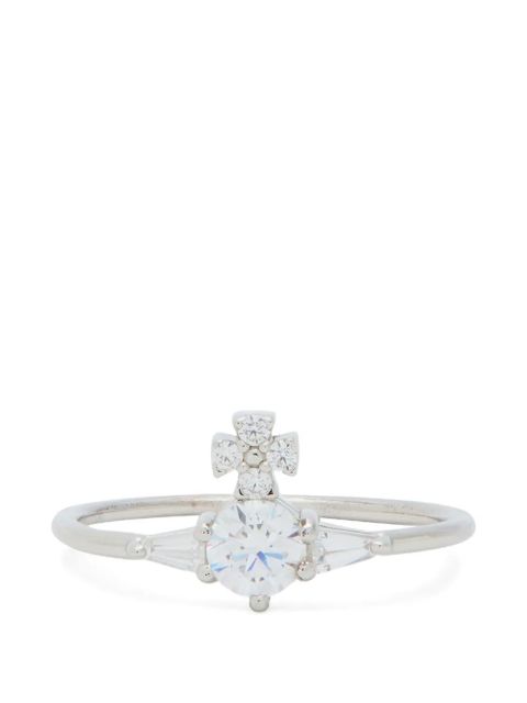Vivienne Westwood Ofelia crystal-embellished ring - Silver - zdjęcie produktu nr 2