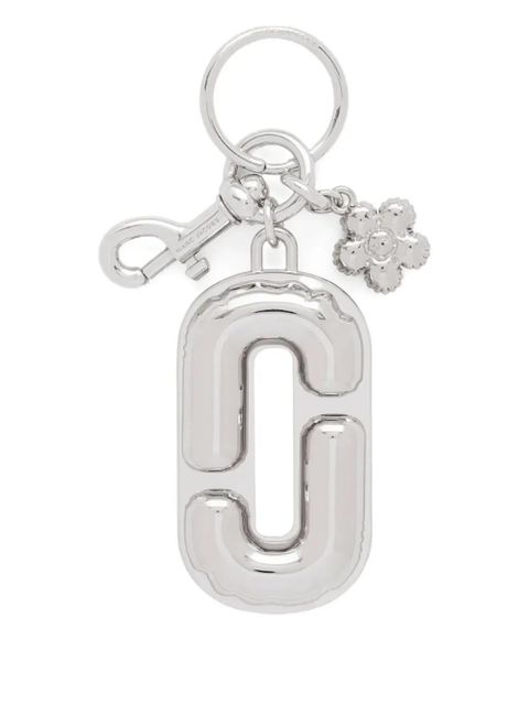 Marc Jacobs The J Marc balloon-shaped flower-embellished keyring - Silver