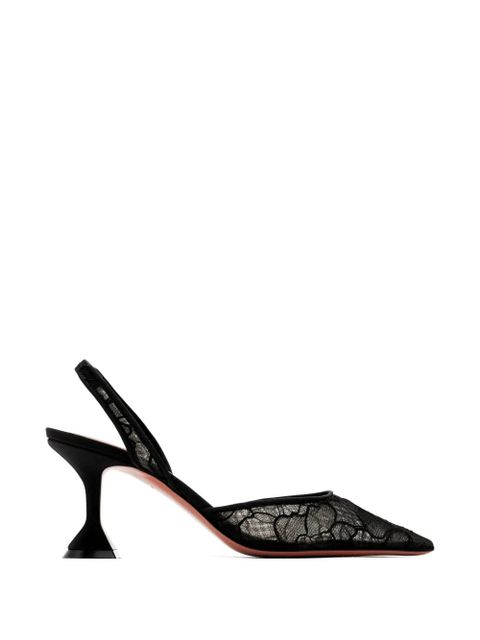 Amina Muaddi Holli slingback pumps - Black - zdjęcie produktu nr 1