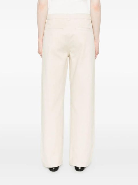 TOTEME organic cotton trousers - Neutrals
