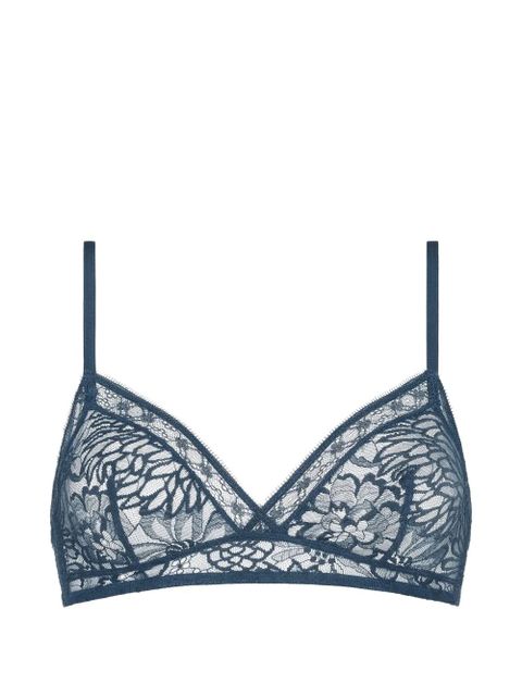 ERES Vestiges floral lace triangle bra - Blue - zdjęcie produktu nr 1