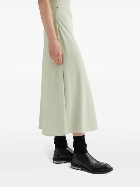 Jil Sander Flared zipped midi skirt - Green