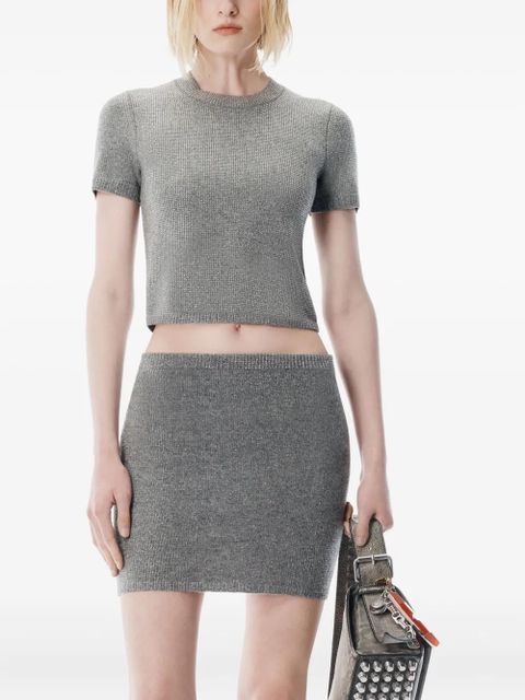 Alexander Wang embellished crew-neck t-shirt - Grey