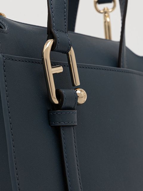 Furla torebka skórzana kolor niebieski WB01337.BX2045.GU000