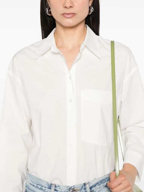 AGOLDE Naya cropped shirt - White