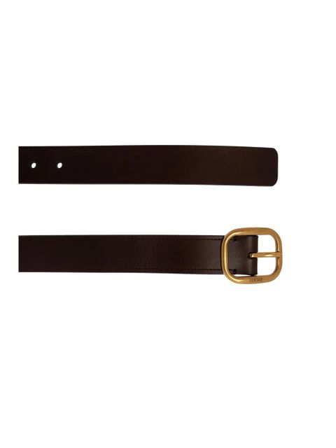 LOEWE rounded leather belt - Brown - zdjęcie produktu nr 2