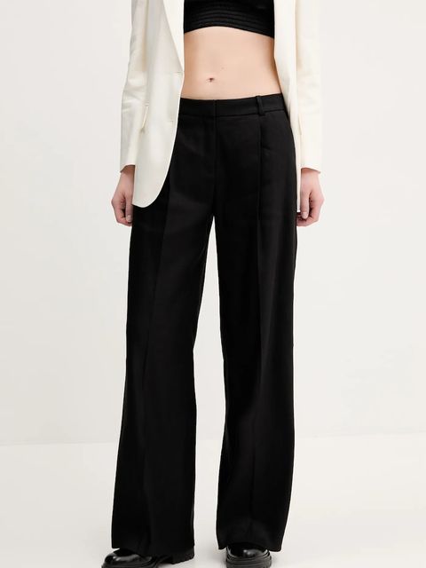 HUGO spodnie lniane - zdjęcie produktu nr 1