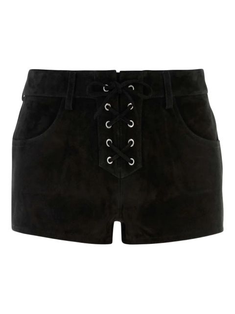 ISABEL MARANT leather shorts - Black
