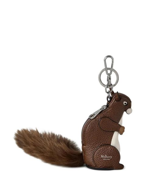 Mulberry squirrel-shaped leather keyring - Brown - zdjęcie produktu nr 1
