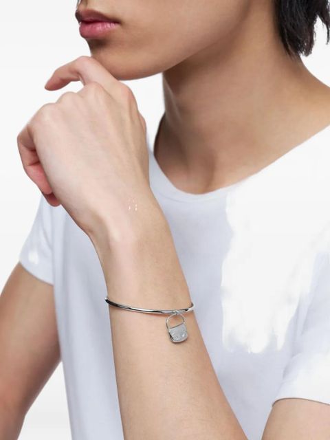 Diesel bag-charm bangle bracelet - Grey