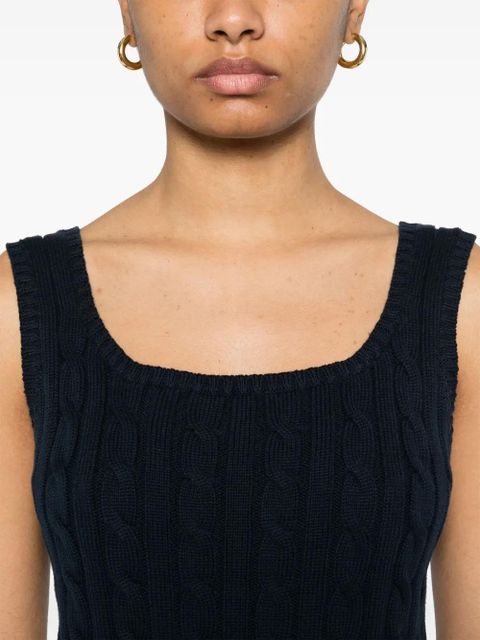 Lauren Ralph Lauren cable-knit top - Blue