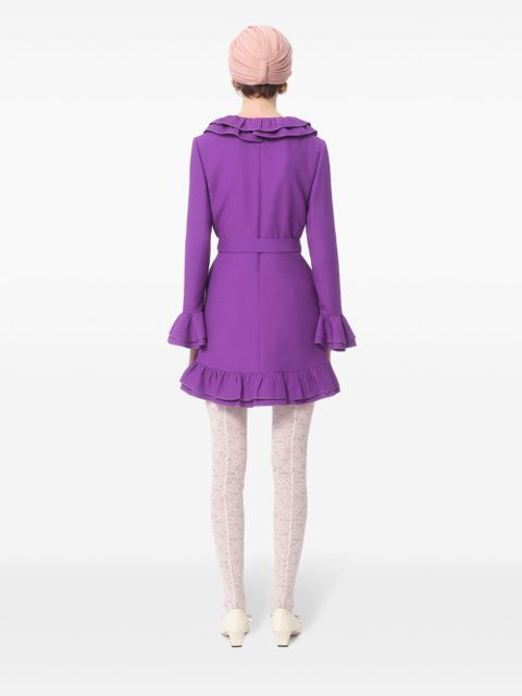 Valentino Garavani Crepe Couture mini dress - Purple