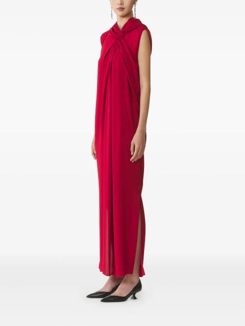 Lanvin draped maxi dress - Red