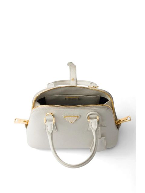Prada Promenade saffiano leather mini bag - White