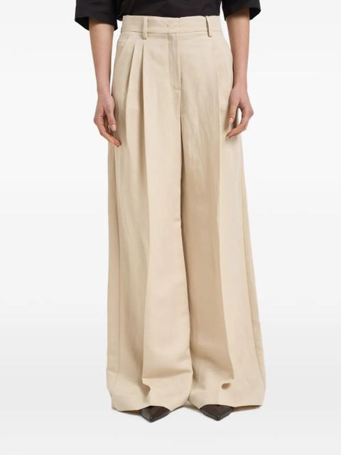 Weekend Max Mara pleated wide-leg trousers - Neutrals - zdjęcie produktu nr 1