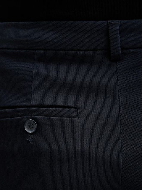 Sisley spodnie damskie kolor granatowy proste high waist 4K2ZLF03V - zdjęcie produktu nr 2