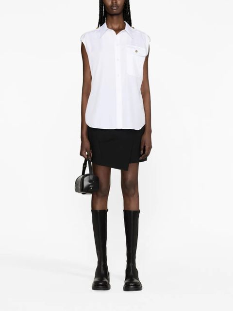 Alexander McQueen Military-pocket sleeveless shirt - White - zdjęcie produktu nr 2
