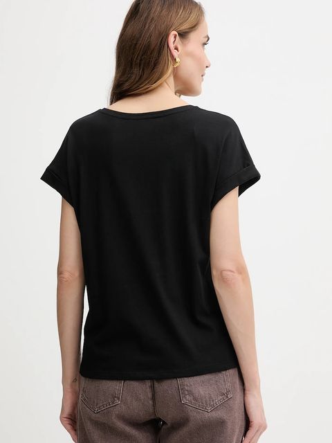 Morgan t-shirt damski kolor czarny DSUCCES
