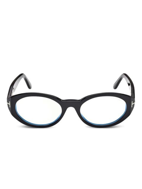 TOM FORD Eyewear oval-frame glasses - Black - zdjęcie produktu nr 2