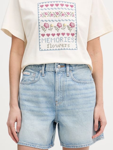 Calvin Klein Jeans szorty damskie jeansowe - zdjęcie produktu nr 1