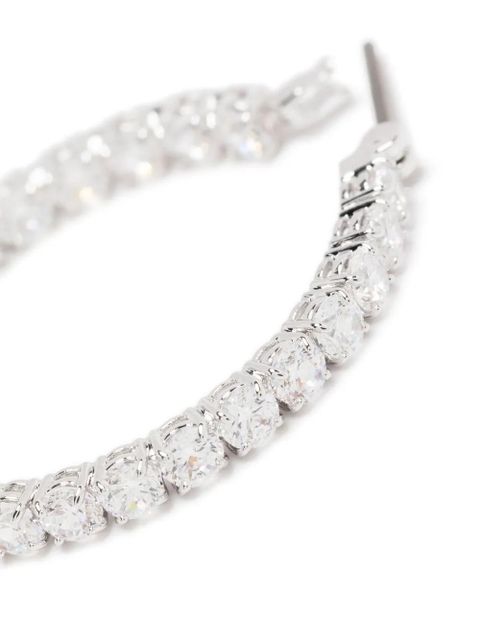 Swarovski Matrix hoop earring - Silver