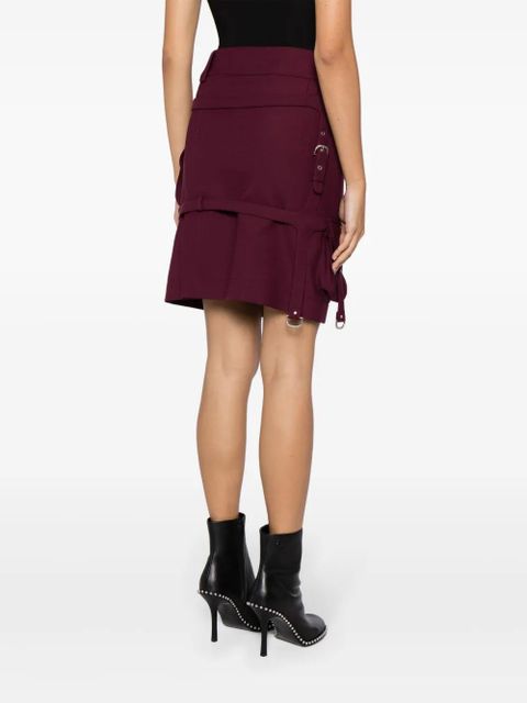 Off-White cargo buckle-strap midi skirt - Purple