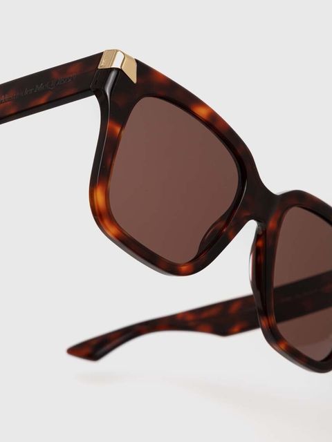 Alexander McQueen okulary przeciwsłoneczne damskie kolor brązowy AM0440S