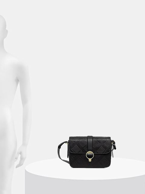 Barbour torebka skórzana Rosa kolor czarny LBA0509