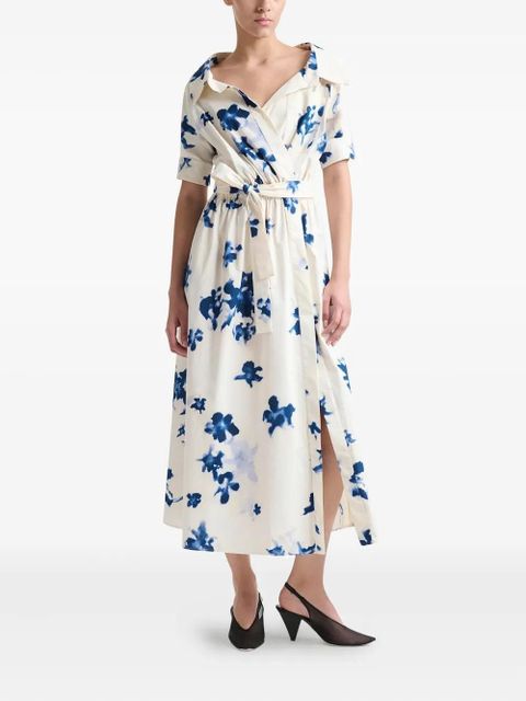 Altuzarra Lydia floral-print belted dress - Neutrals - zdjęcie produktu nr 2