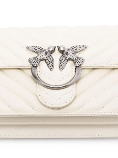 PINKO mini Love One cross body bag - Neutrals
