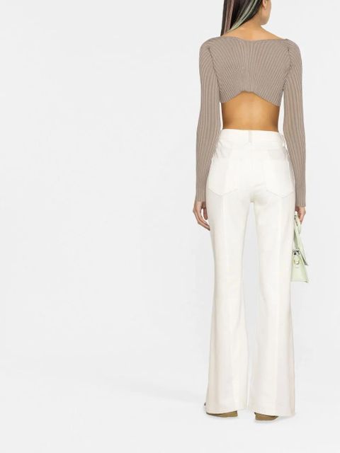 Jacquemus La Maille Pralu cropped cardigan - Neutrals - zdjęcie produktu nr 2