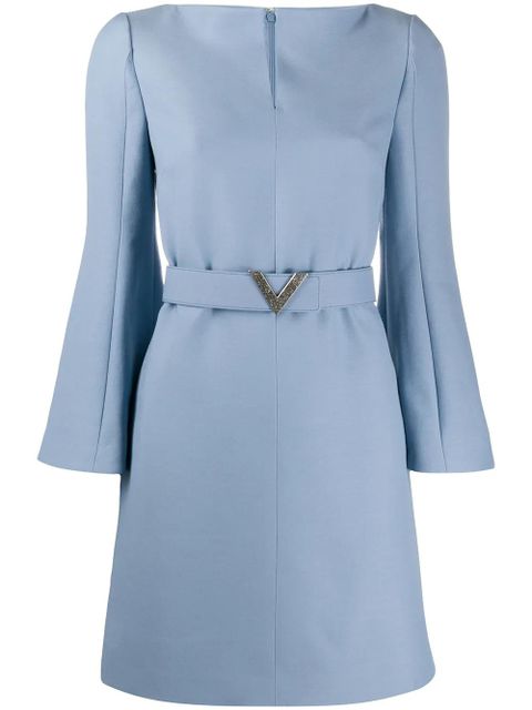Valentino Garavani V belted dress - Blue - zdjęcie produktu nr 1