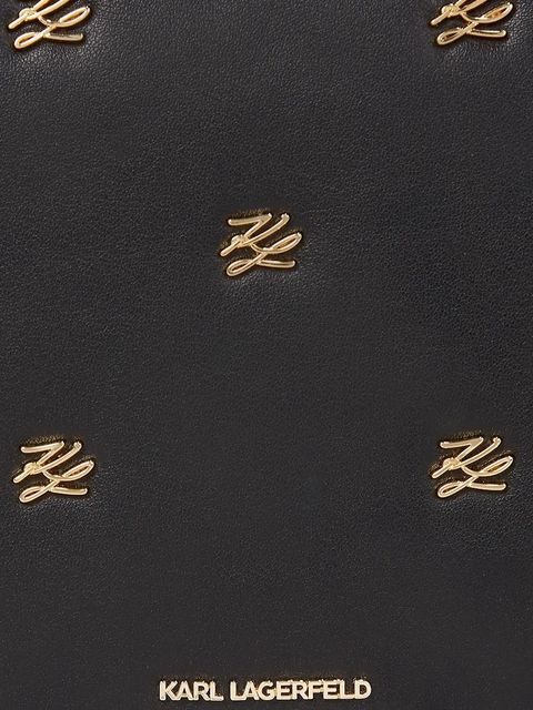 Karl Lagerfeld torebka skórzana K/AUTOGRAPH kolor czarny A4W30109 - zdjęcie produktu nr 2