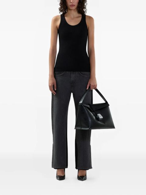 GCDS logo-embroidered tank top - Black