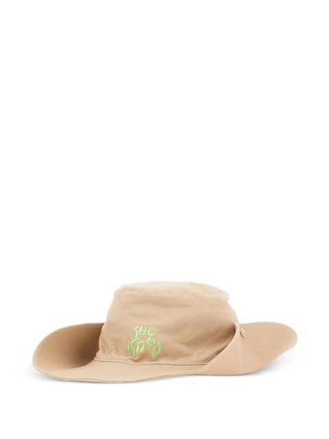 The Attico logo-embroidered wide-brim hat - Neutrals - zdjęcie produktu nr 1