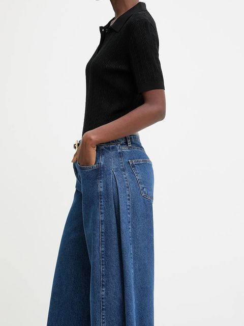 Answear.LAB jeansy damskie kolor niebieski