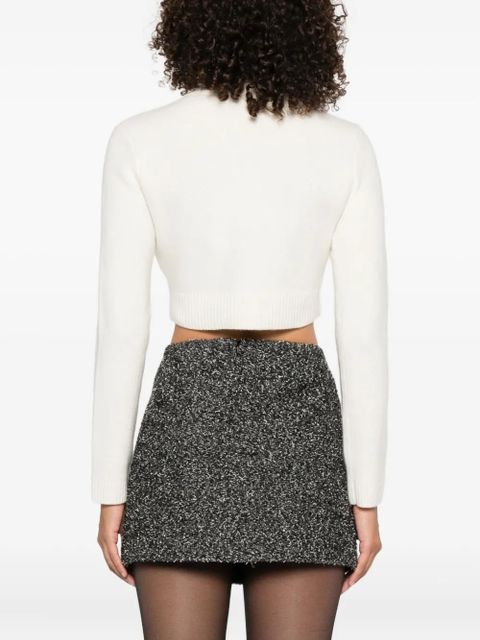 Self-Portrait button-embellished cardigan - Neutrals