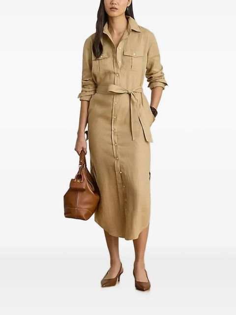 Lauren Ralph Lauren belted shirt dress - Neutrals - zdjęcie produktu nr 2