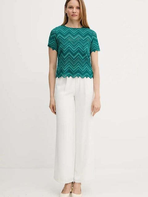 Morgan bluzka DREAM damska kolor zielony wzorzysta DREAM