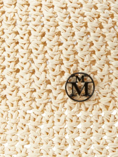 Maison Michel Pablo logo-plaque hat - Neutrals - zdjęcie produktu nr 2